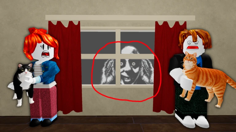 Imagem de 7 Days Cat Sitting no Roblox com os gatos e a casa